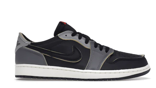 Air Jordan 1 Retro Low OG - Black, Dark Smoke Grey, Light Smoke Grey, Sail & Coconut Milk
