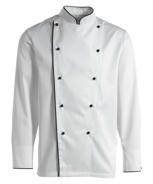 Chef jacket with piping